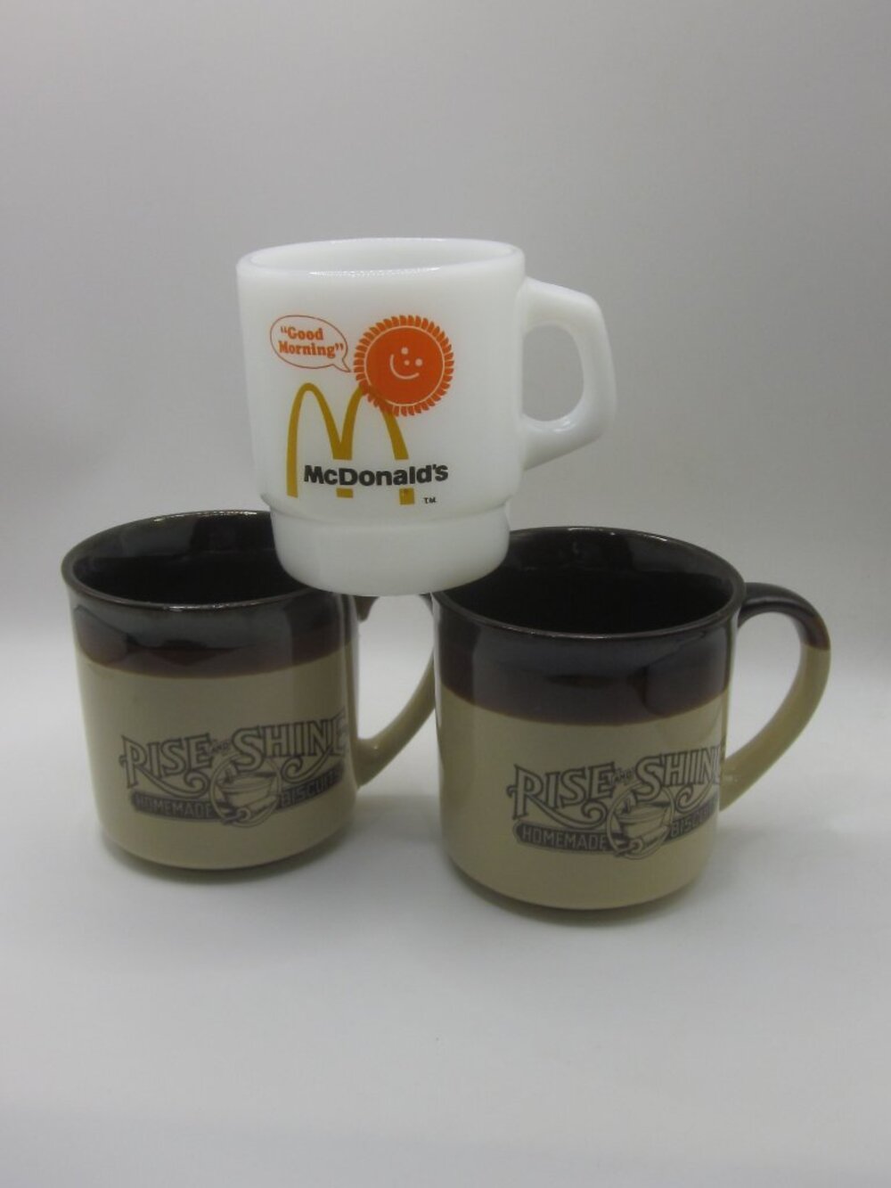 Vintage McDonald's & Hardee's Coffee Mugs